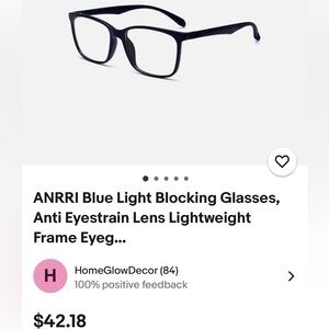 Black Blue Light Blocking Glasses